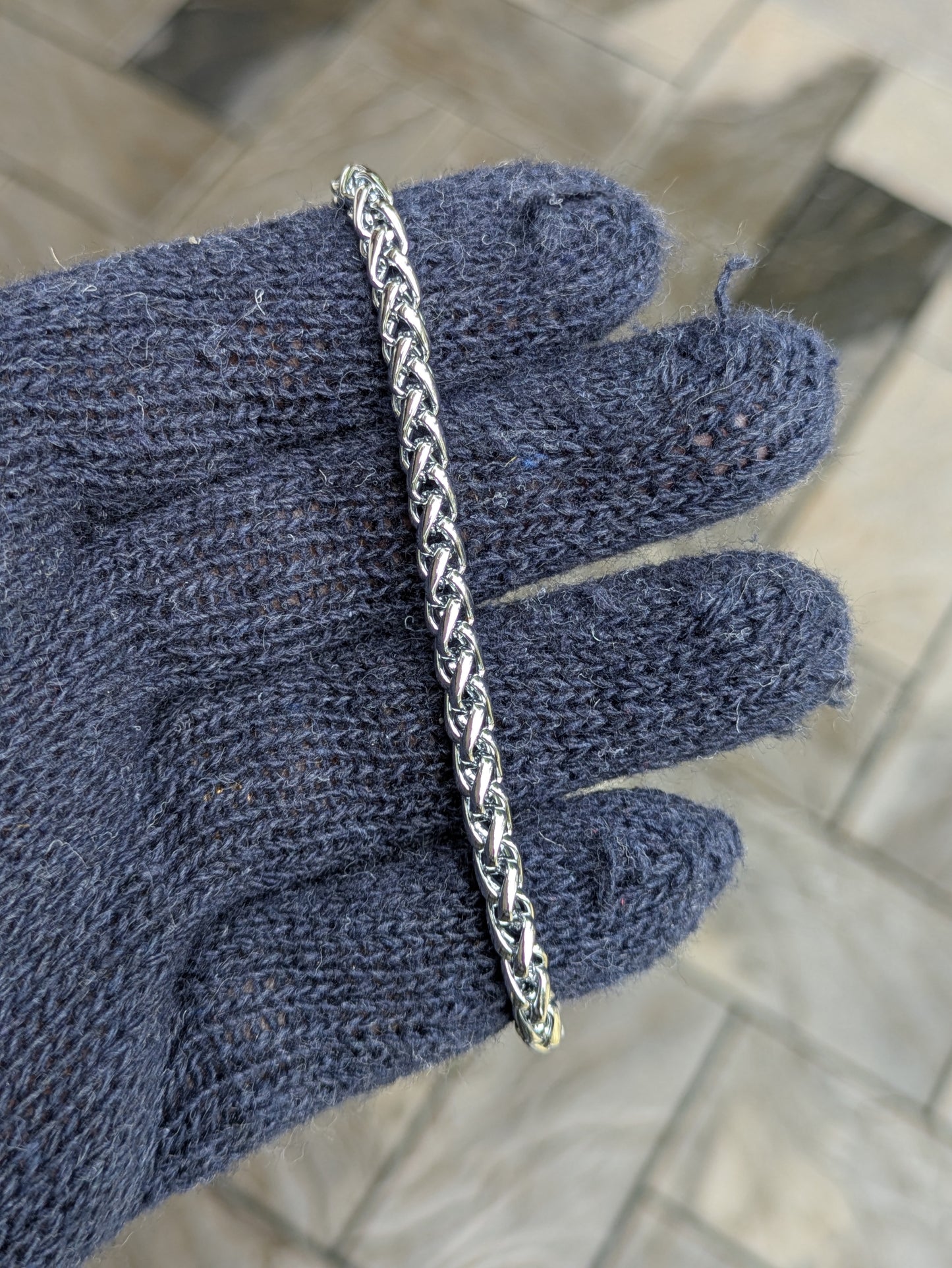 Kids Stainless Steel Bracelet ( total length 6 inches)