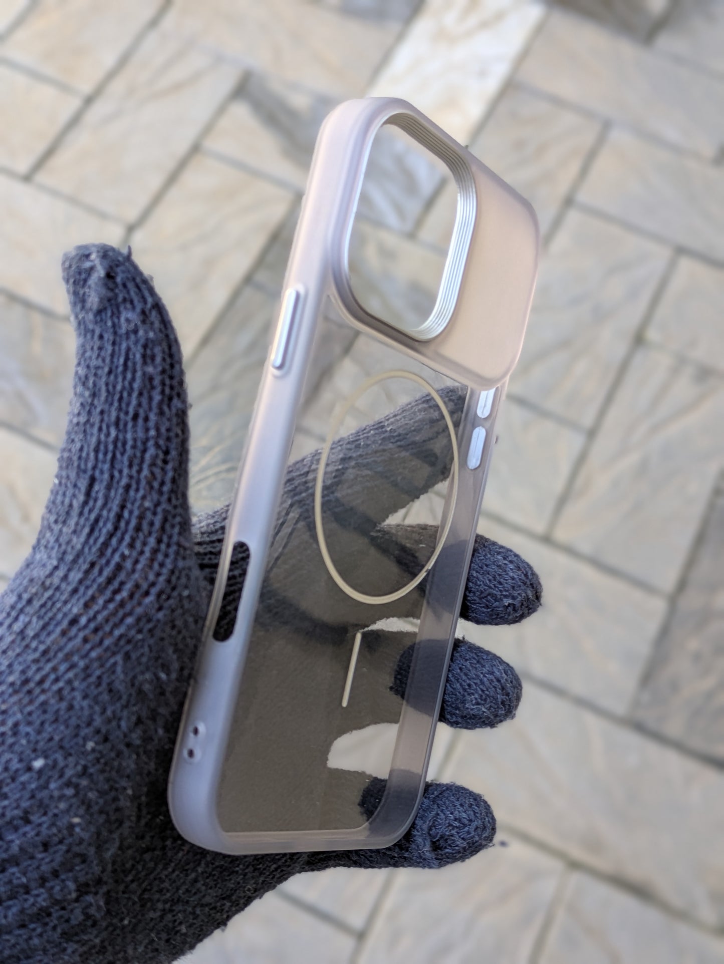 Magsafe Transperant Smoke Soft Case for Iphone 16 Pro Max