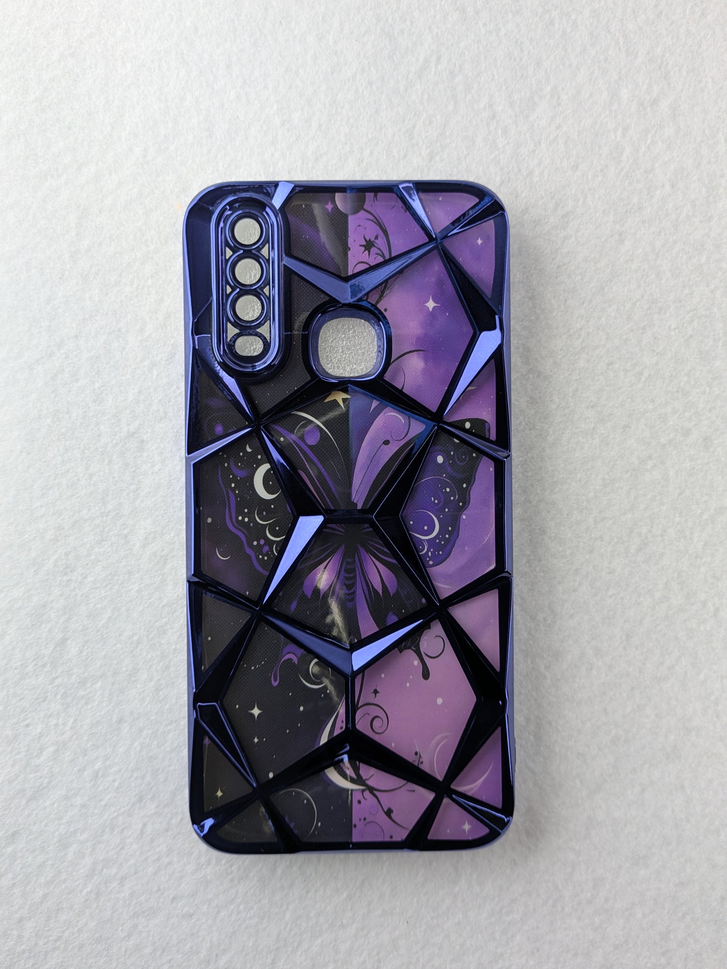 Marble Print Back Cover For Vivo Y12 / Y15 / Y17 / U10
