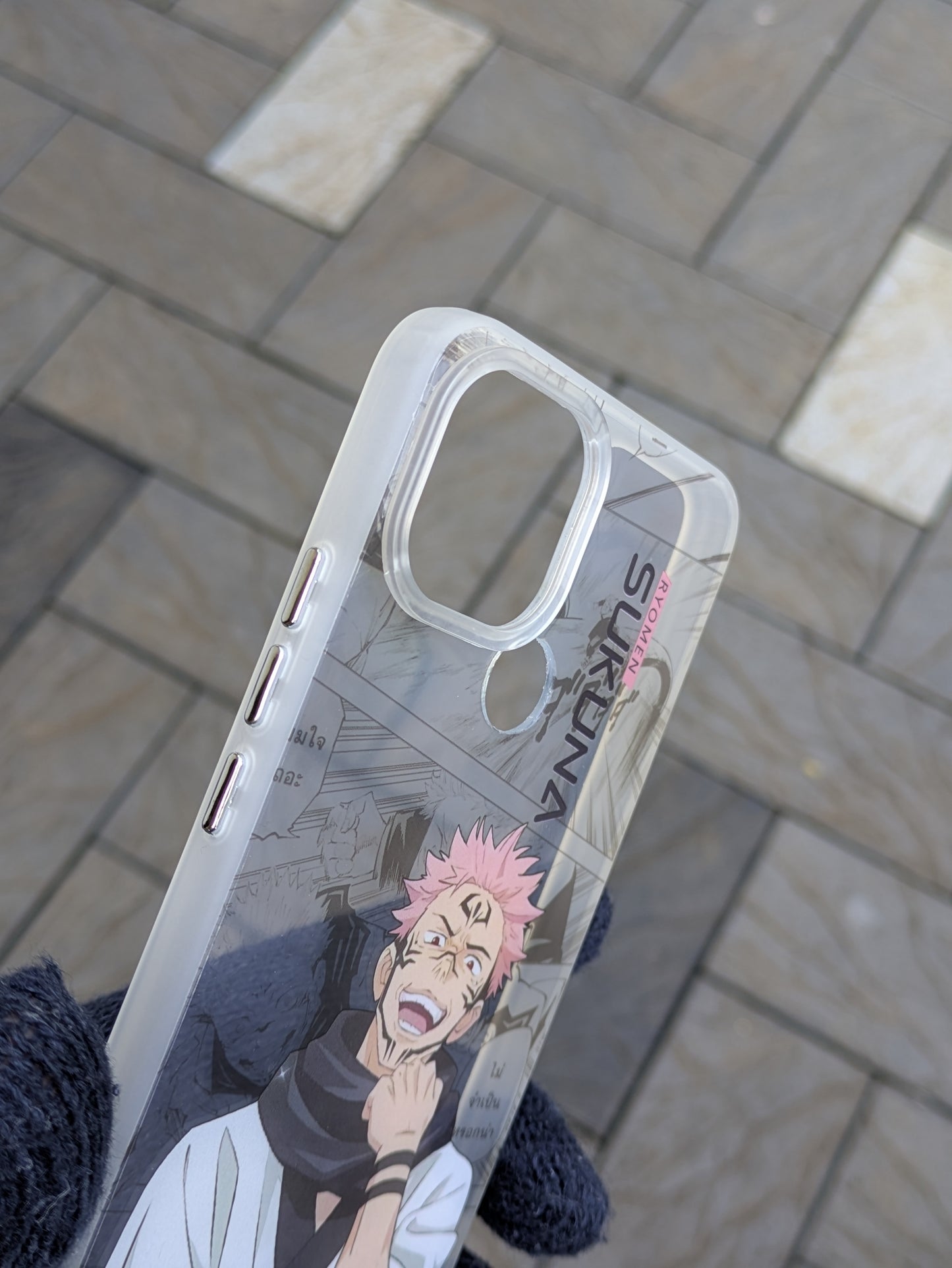 Transperant Glossy Printed Case for Oppo A15/A15s