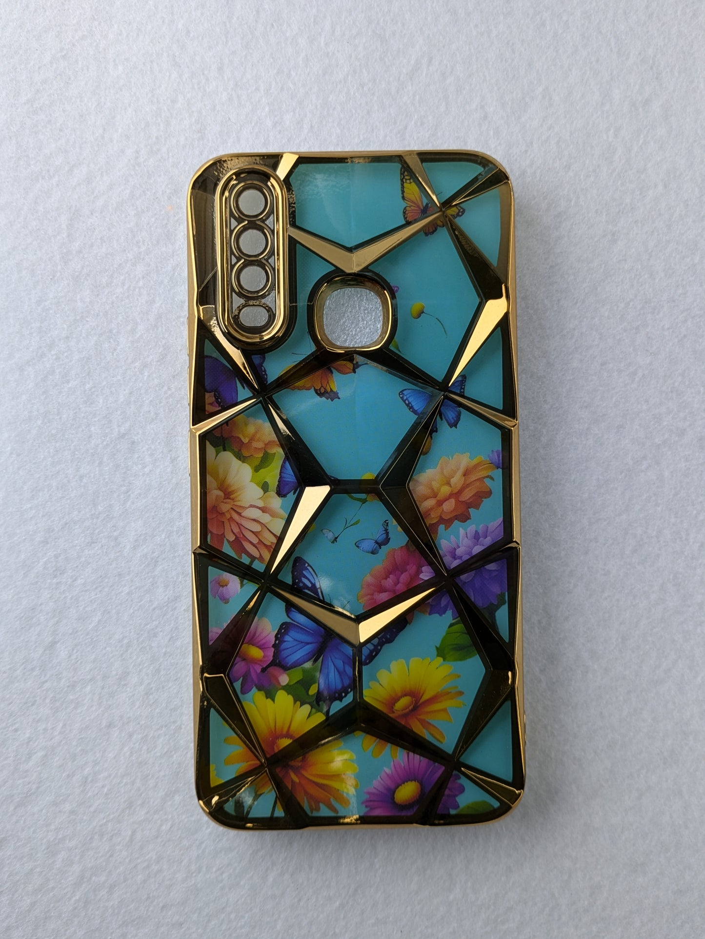 Marble Print Back Cover For Vivo Y12 / Y15 / Y17 / U10