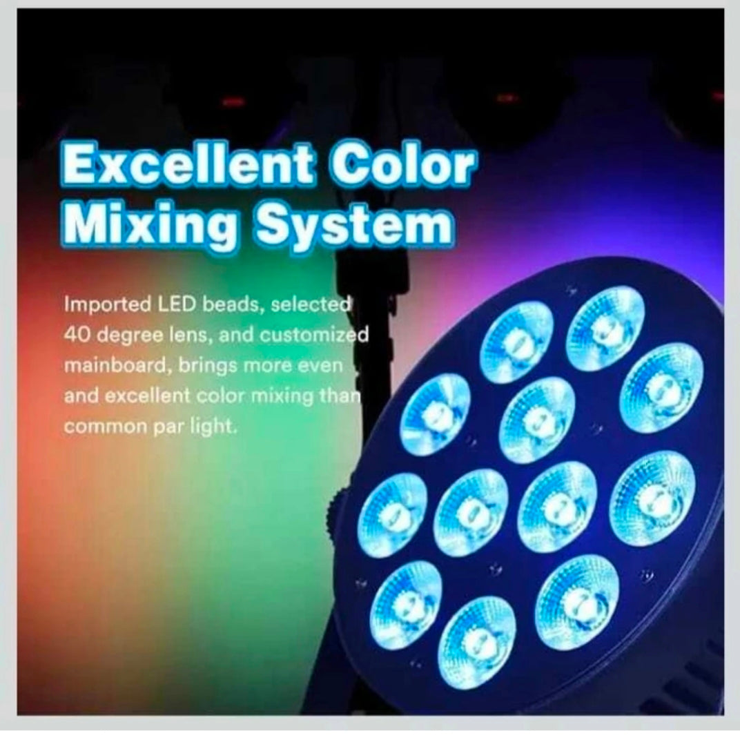 12 LED Mini Par Disco/Club Light With Remote Home/Festival/Christmas ( Ball Diameter 15 cm)