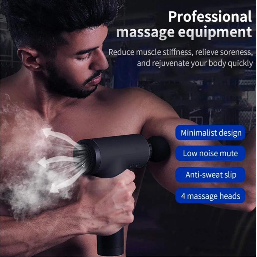 Mini Portable Handheld Fascia Gun Rechargeable Fitness Vibration for Head Body