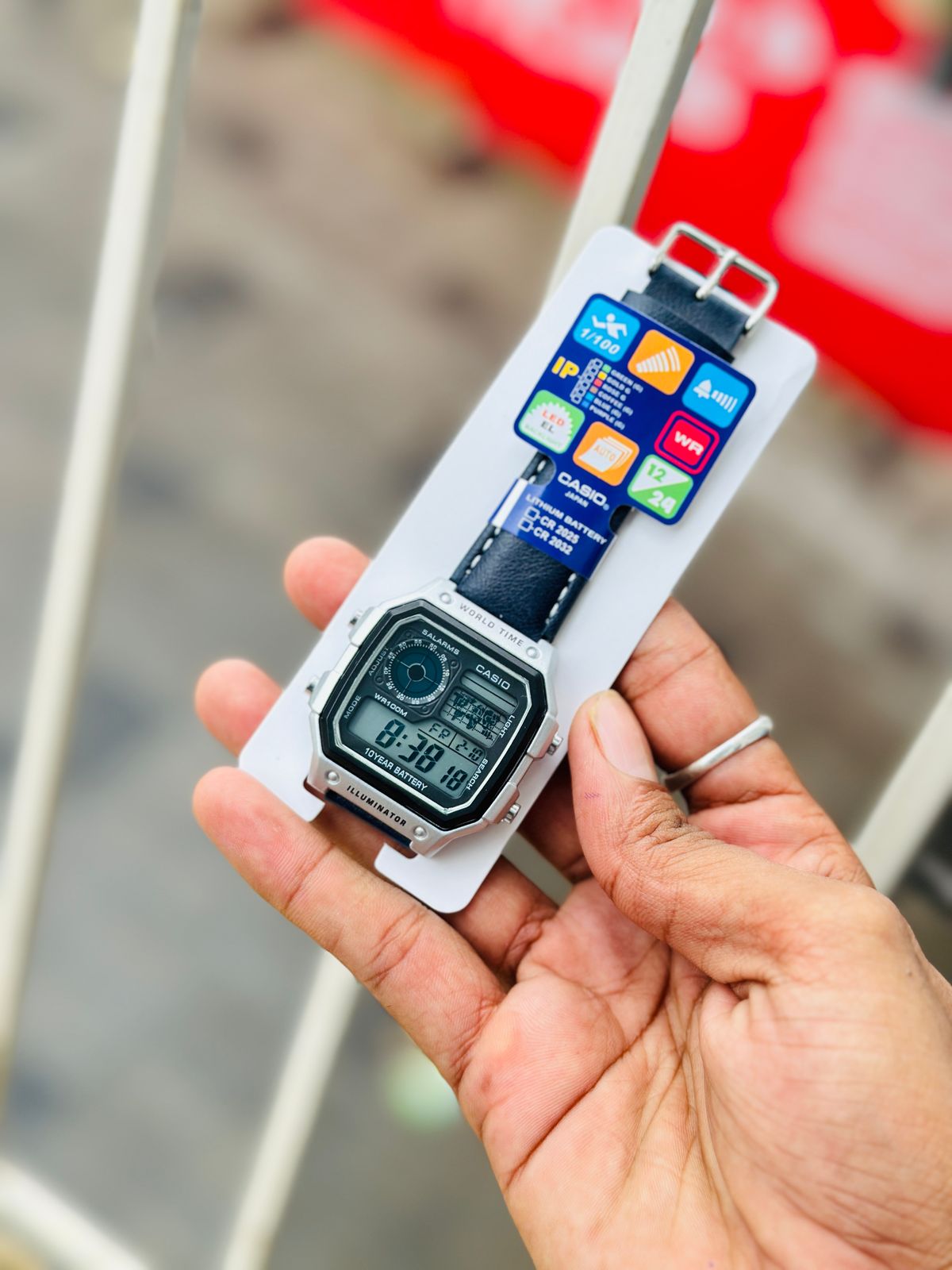 G-SHOCK DIGITAL WATCH LEATHER STRAPS