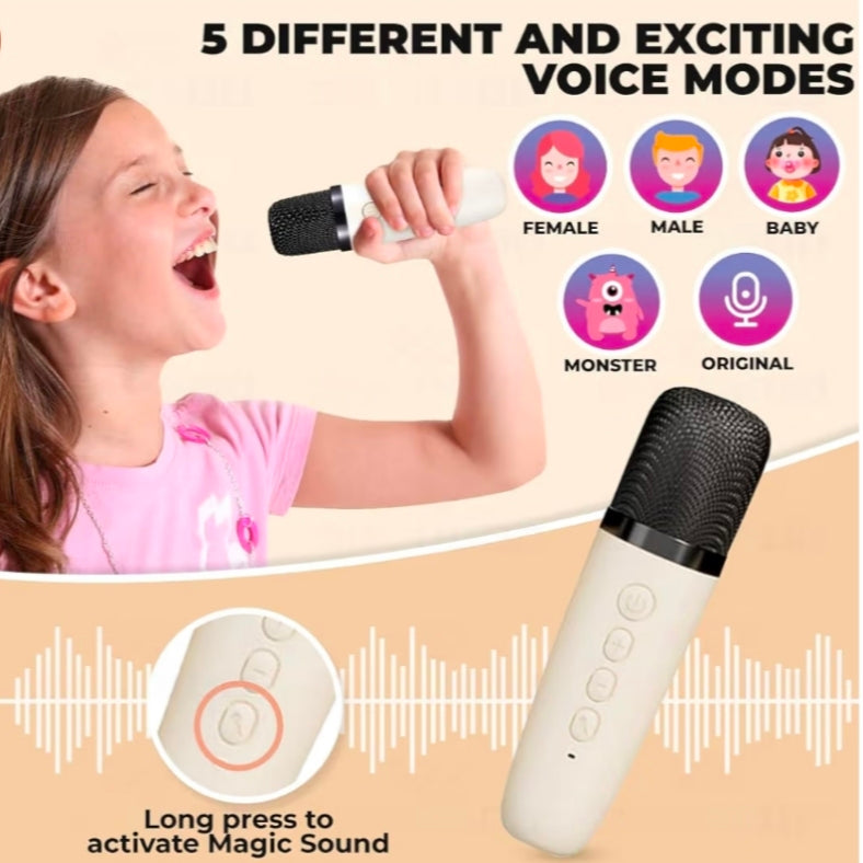 Bluetooth Speaker With Wireless Microphone ( Pack Of 1)