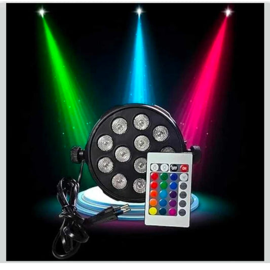 12 LED Mini Par Disco/Club Light With Remote Home/Festival/Christmas ( Ball Diameter 15 cm)