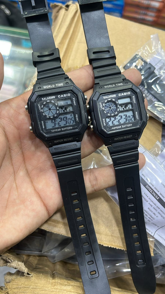 DIGITAL WATCH FOR MEN WORLD TIME (PACK OF 1)