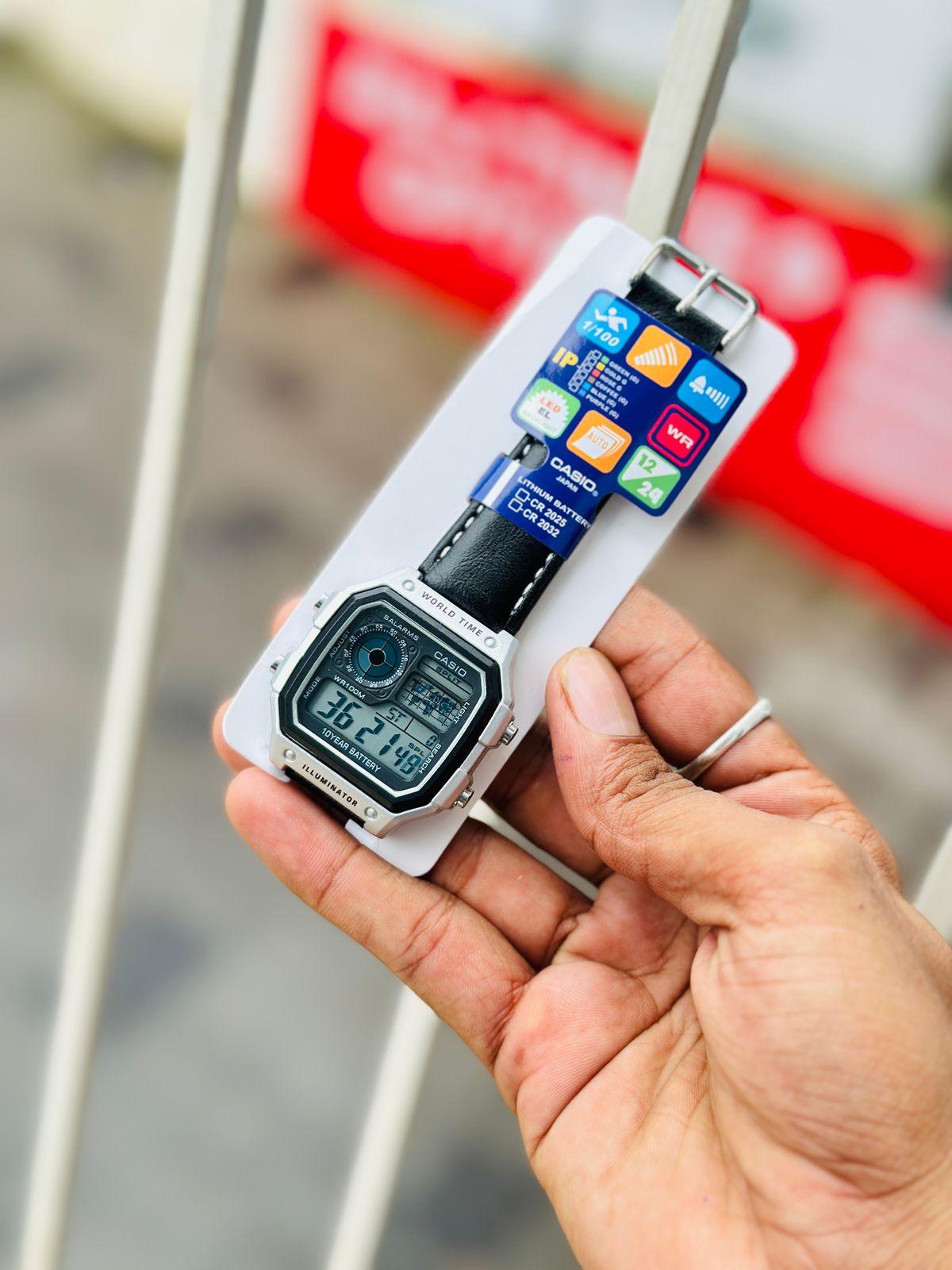 G-SHOCK DIGITAL WATCH LEATHER STRAPS