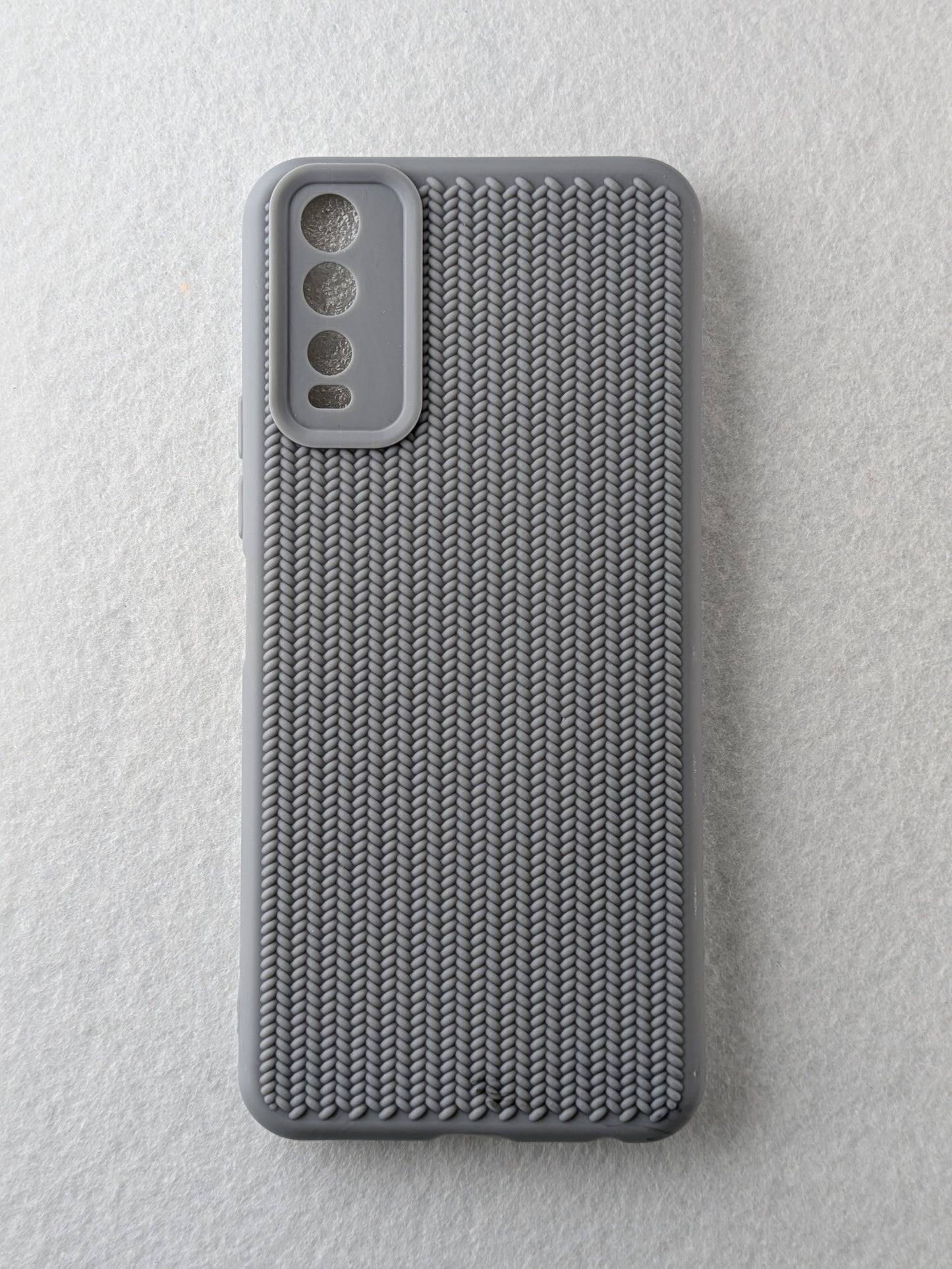 Back Cover For Vivo Y20 Gray ( pack of 1)