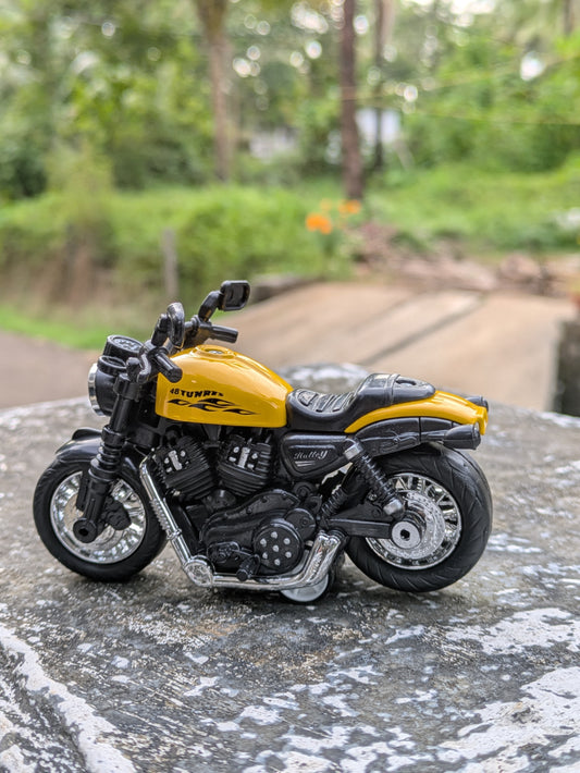 Die-cast Metal Bikes (pack of 1 Yellow)