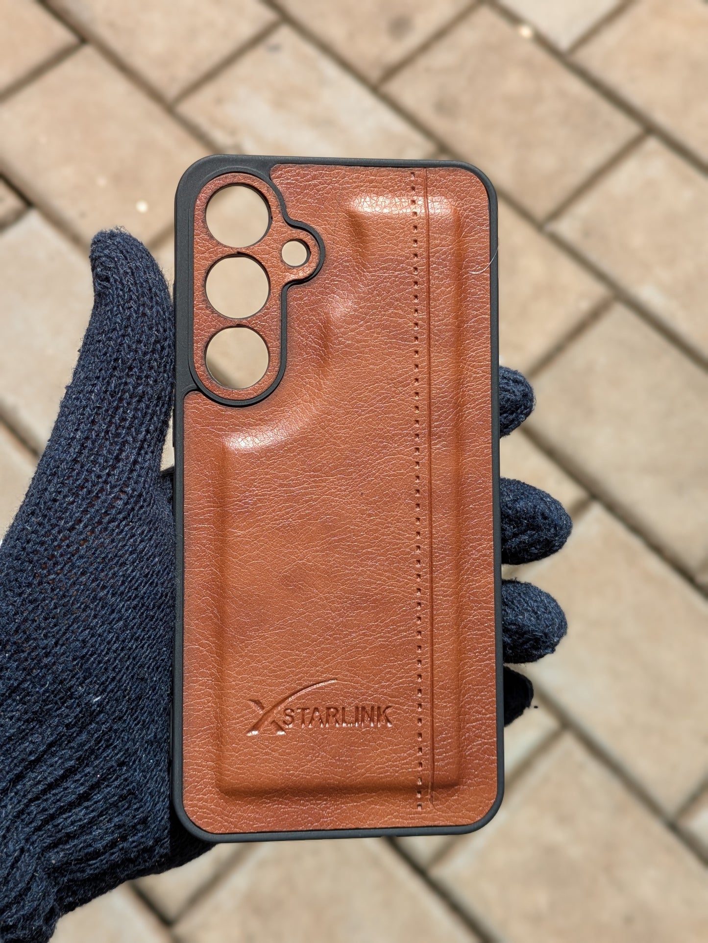 Leather Case For Samsung S24 FE (Brown)