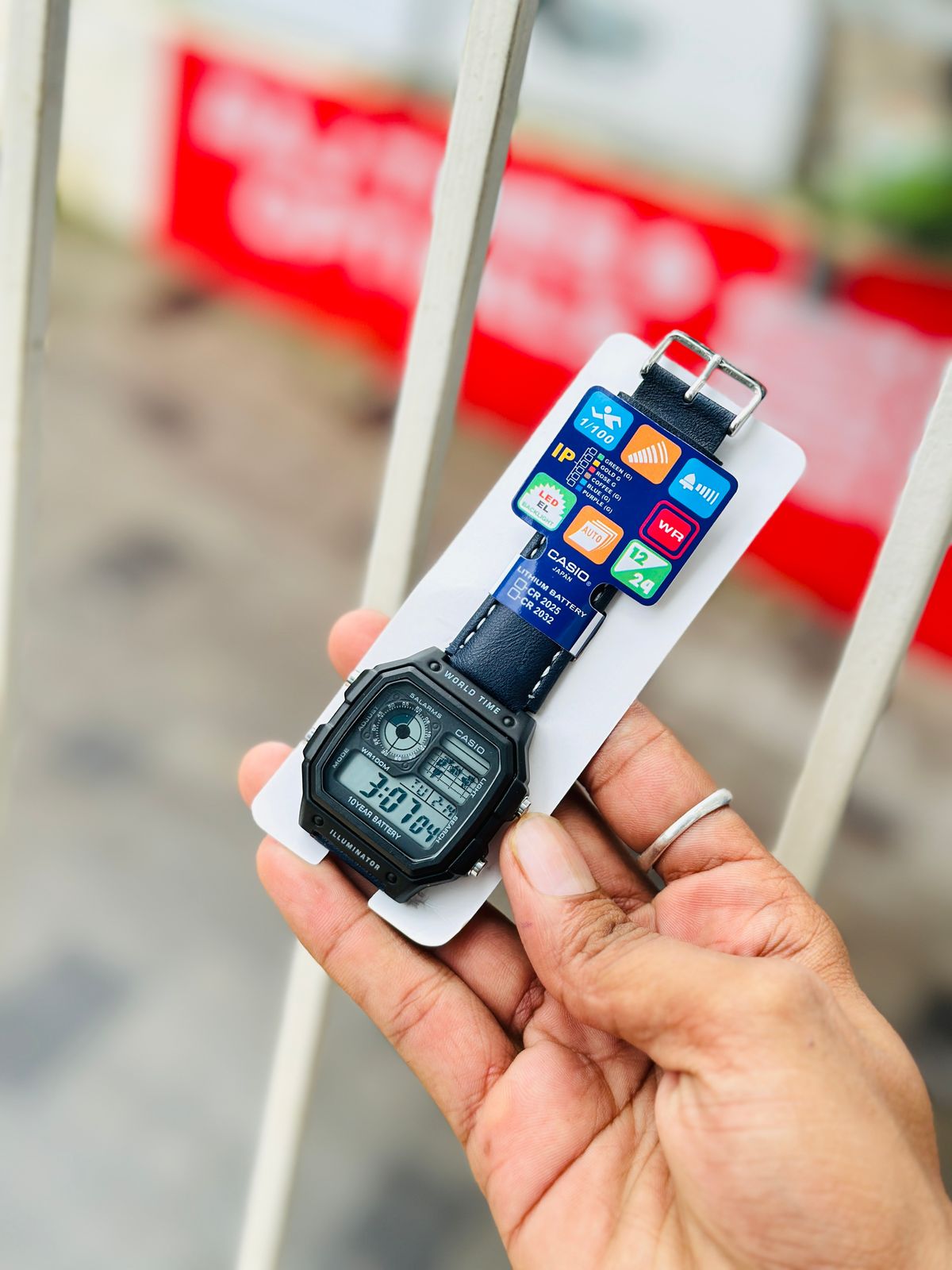 G-SHOCK DIGITAL WATCH LEATHER STRAPS