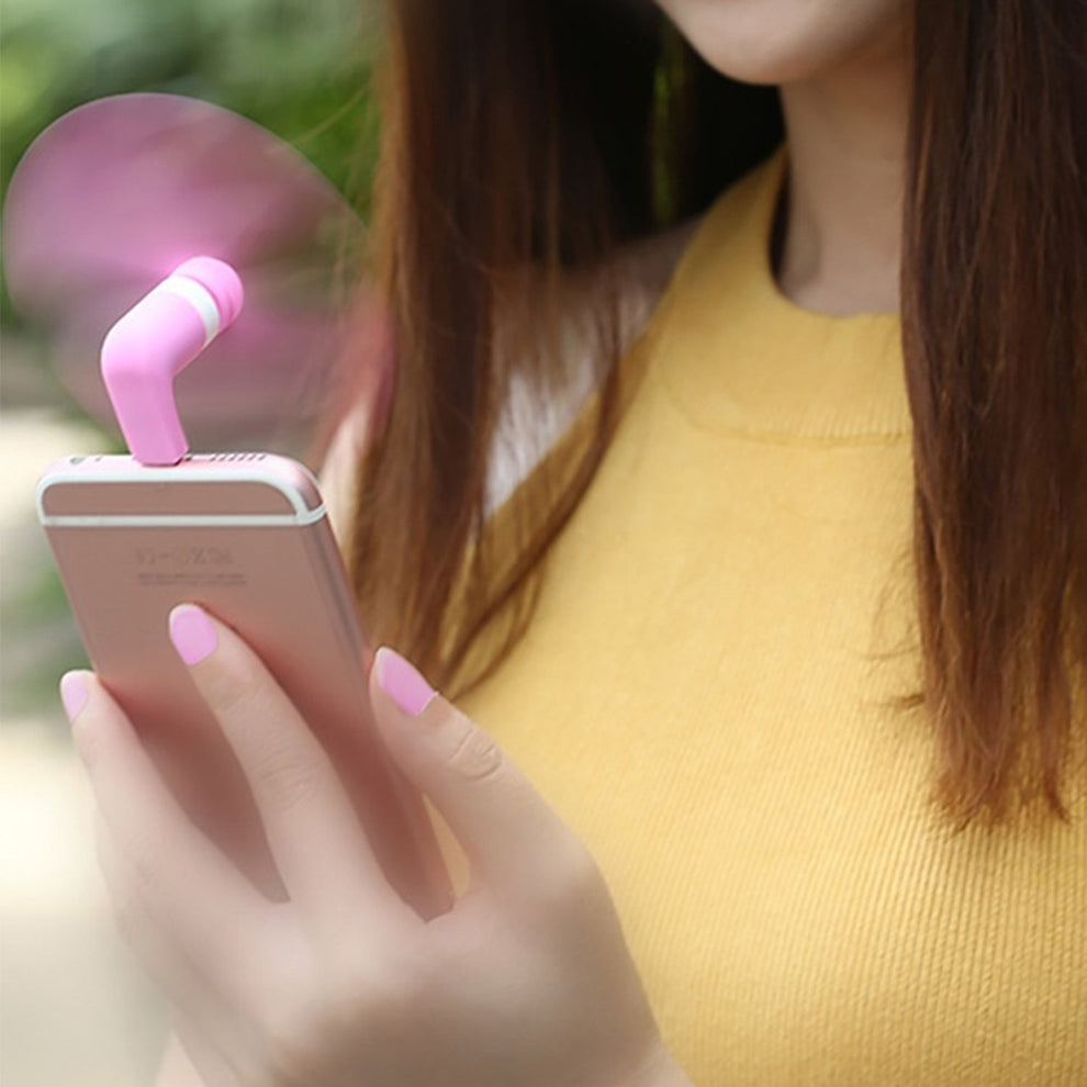 mini USB fan For Having cool air instantly, anywhere and anytime purposes (Micro Port / Mix Color/Pack Of 1)