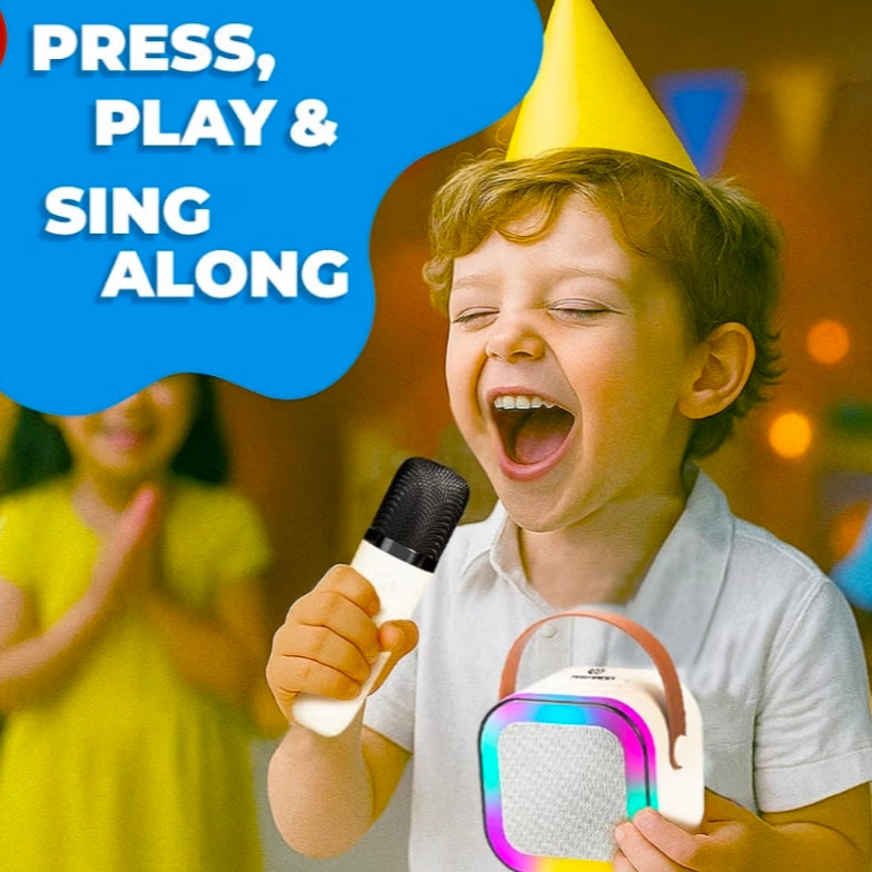 Bluetooth Speaker With Wireless Microphone ( Pack Of 1)